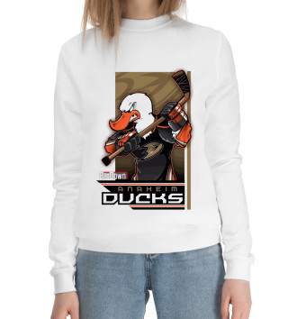 Женский Хлопковый свитшот Anaheim Ducks