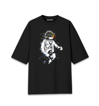 Женская Хлопковая футболка оверсайз Space rock
