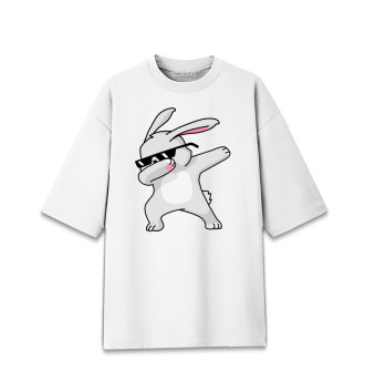 Мужская Хлопковая футболка оверсайз Кролик DAB