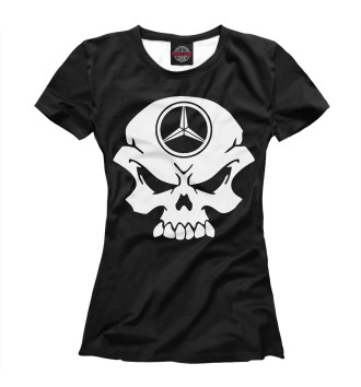 Футболка для девочек Mercedes-Benz (череп)