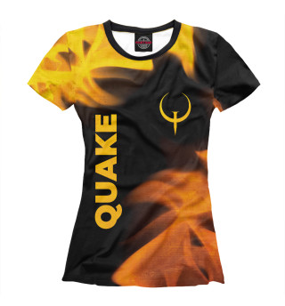 Женская футболка Quake Gold Gradient
