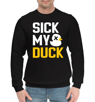 Мужской Хлопковый свитшот Sick my duck