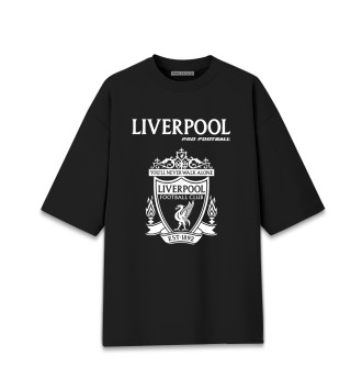 Мужская Хлопковая футболка оверсайз Ливерпуль | Pro Football