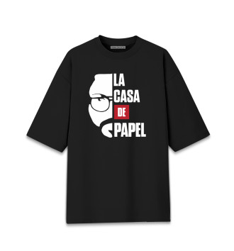 Женская Хлопковая футболка оверсайз La Casa De Papel