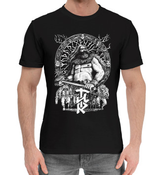Мужская Хлопковая футболка Славянские Боги Перун и Велес