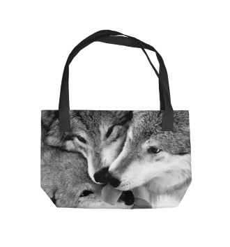 Пляжная сумка Волки