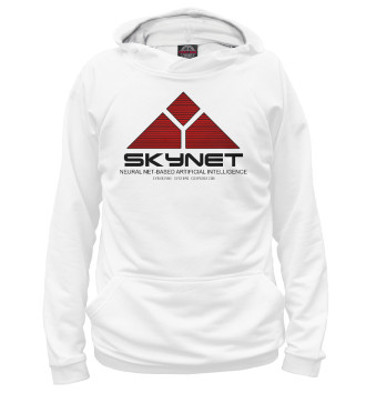 Женское Худи skynet logo white