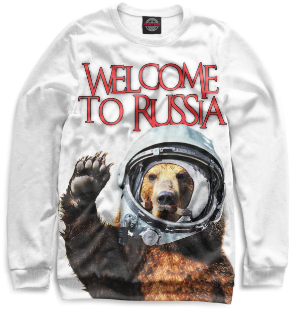 Мужской Свитшот Welcome to Russia, артикул: VSY-922546-swi-1