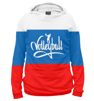 Худи для девочек Волейбол Россия