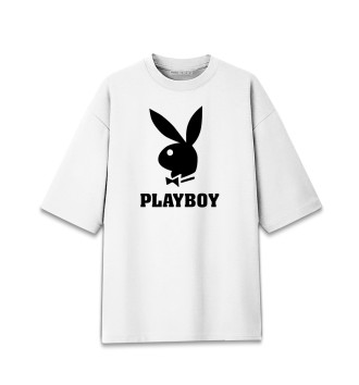Женская Хлопковая футболка оверсайз PLAYBOY