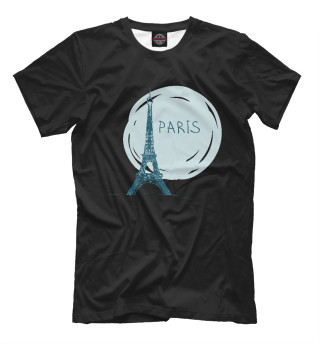 Женская футболка Париж