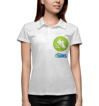 Женское Поло The Sims Фитнес