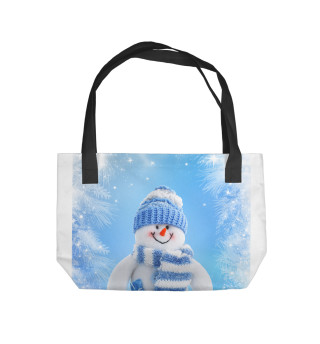 Пляжная сумка Снеговик