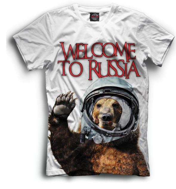 Мужская Футболка Welcome to Russia, артикул: VSY-922546-fut-2