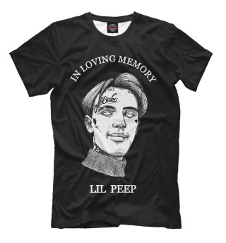 Мужская футболка Lil Peep / In Loving Memory