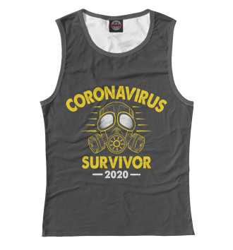 Майка для девочек Coronavirus