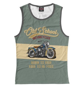Майка для девочек Мотоциклы - Старая школа