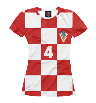 Женская Футболка Перишич Хорватия 4