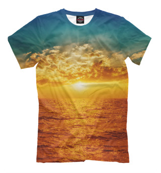 Мужская футболка Прекрасный морской закат