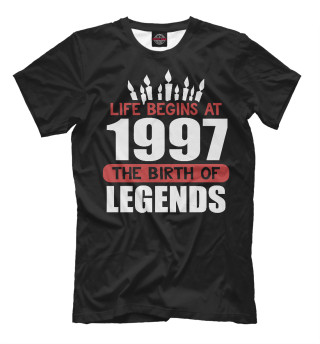 Мужская футболка 1997 - рождение легенды