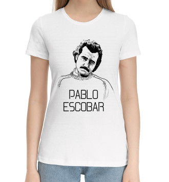 Женская Хлопковая футболка Pablo Escobal