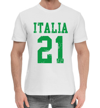 Мужская Хлопковая футболка Italia 21