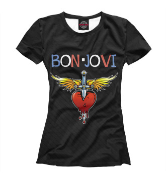 Женская Футболка Bon Jovi