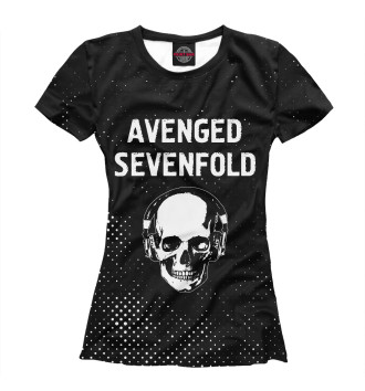 Женская Футболка Avenged Sevenfold + Череп