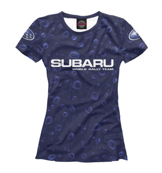 Женская Футболка Subaru Racing