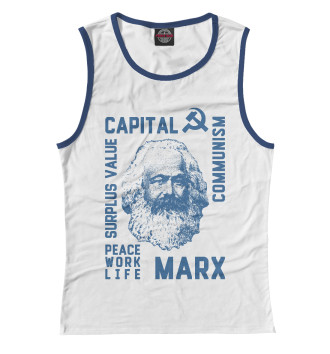 Женская Майка Карл Маркс
