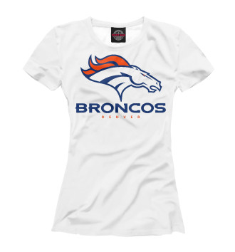 Женская Футболка Denver Broncos - Денвер Бронкос