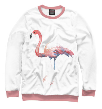 Женский Свитшот Розовый фламинго