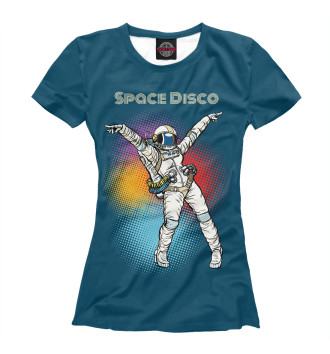 Футболка для девочек Космическое диско