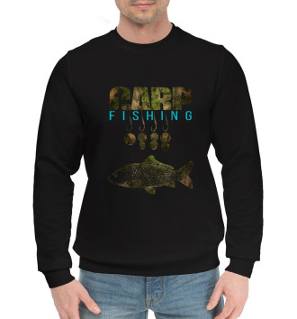 Мужской Хлопковый свитшот Carp Fishing
