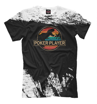 Футболка для мальчиков Poker Player Dinosaur