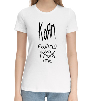 Женская Хлопковая футболка Korn