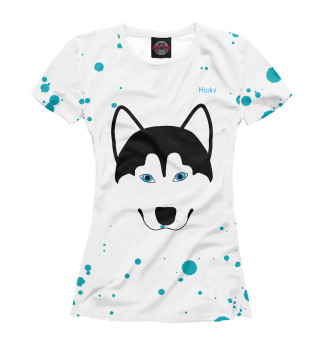 Женская футболка Husky Dog Breed