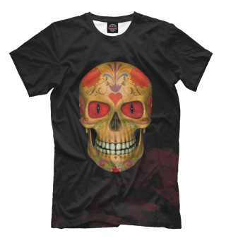 Мужская футболка Red  Eyed Sugar Skull Zombi