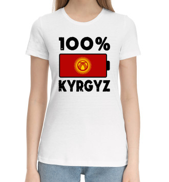 Женская Хлопковая футболка 100% Kyrgyz