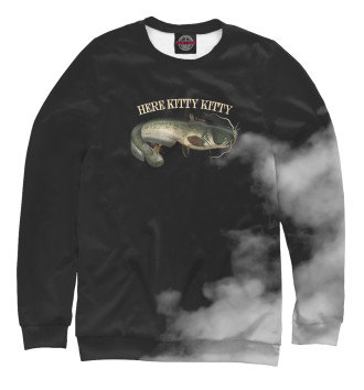 Свитшот для мальчиков Fishing Catfish Kitty Kitty