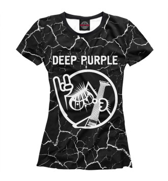 Женская Футболка Deep Purple / Кот