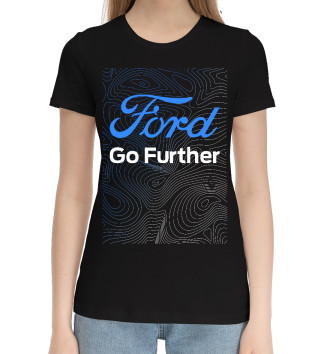 Женская Хлопковая футболка Форд - Линии