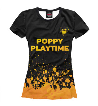 Женская Футболка Poppy Playtime Gold Gradient