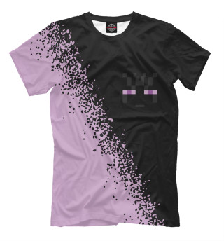 Мужская футболка Minecraft - Эндермен - Спрей