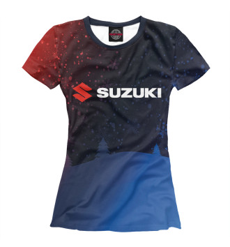Женская Футболка Suzuki - Snow