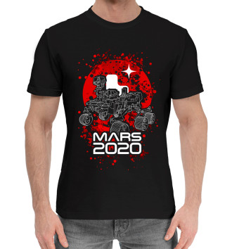 Мужская Хлопковая футболка МАРС 2020, Perseverance