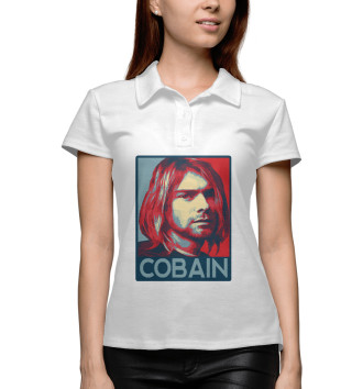 Женское Поло Kurt Cobain (Nirvana)
