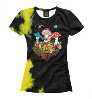 Женская футболка Hippie Mushrooms Camping