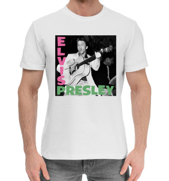 Мужская Хлопковая футболка Elvis Presley - Элвис Пресли