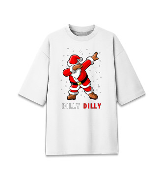 Женская Хлопковая футболка оверсайз Dilly Dilly
